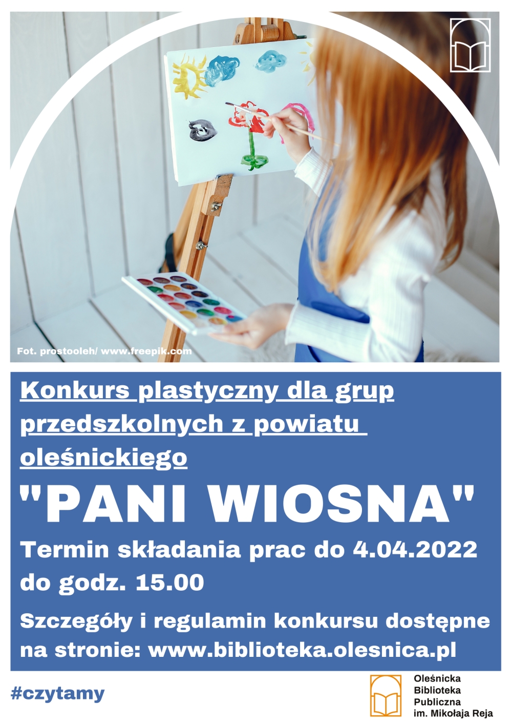 Plakat promujący konkurs plastyczny Plakat promujący konkurs plastyczny
